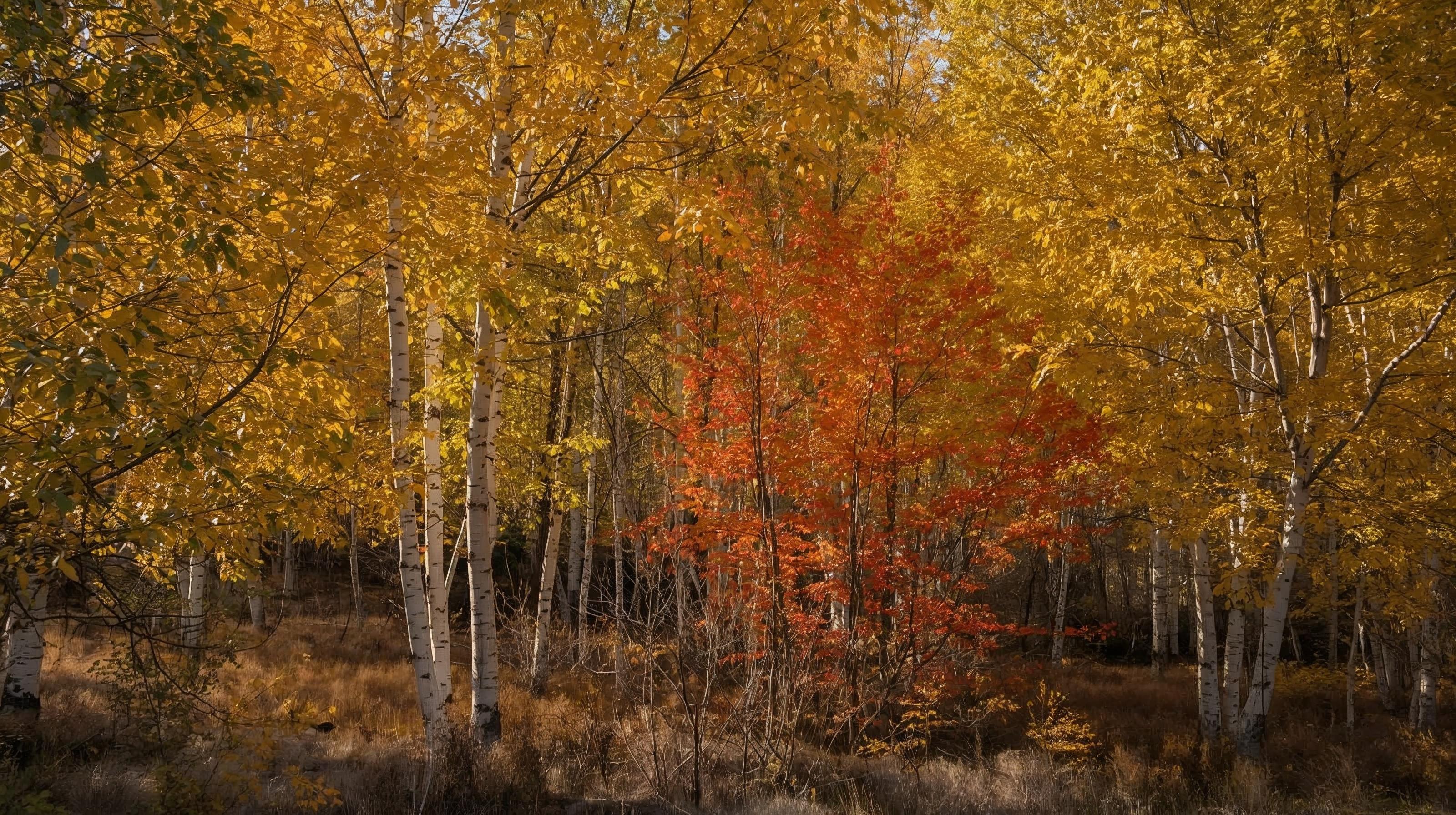 Fall colors in Colorado aspen forest